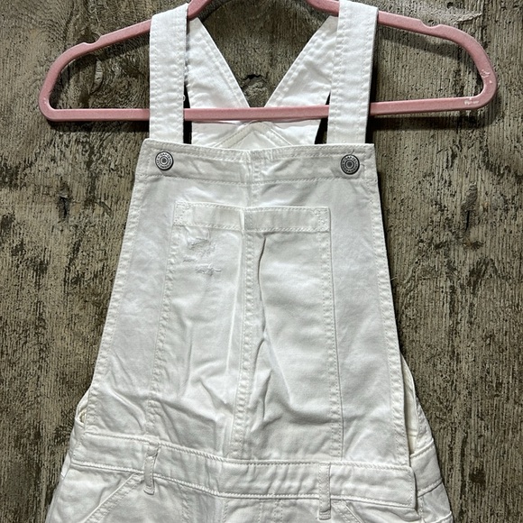 GAP kids white denim shortalls XXL - Picture 4 of 7